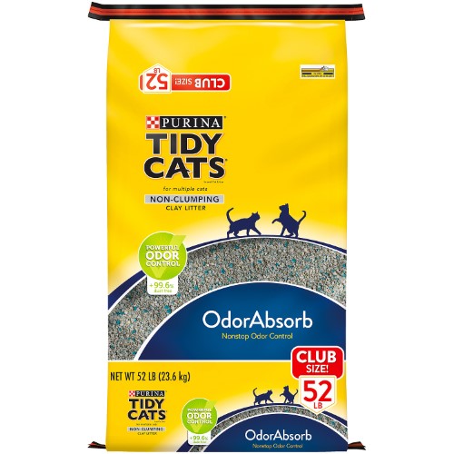 Purina Tidy Cats Non-Clumping Cat Litter for Multiple Cats (52 Lbs.)
