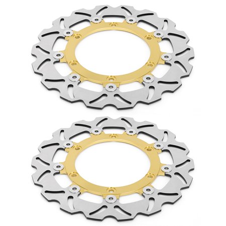1Pair Front Brake Discs Rotors for APRILIA ETV 1000 Capenord / ABS 01 02 03 04 05 06 07 08 ETV 1000 Capenord Rally Raid / ABS 2001-2008