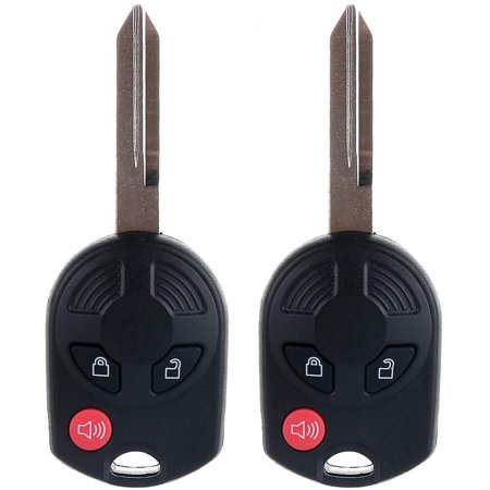 CCIYU X 2 Flip Key Fob with Key Blade 3 Buttons Replacement for 00 01 02 03 04 05 06 07 08 09 10 11 12 13 14 15 for Ford for Flex for Focus for Fusion
