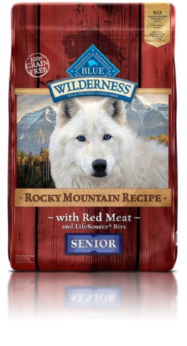 Blue Buffalo Wilderness Rocky Mountain Recipe Dry Senior Dog Food Rocky Mountain Red Meat Grain Free 22 Lb