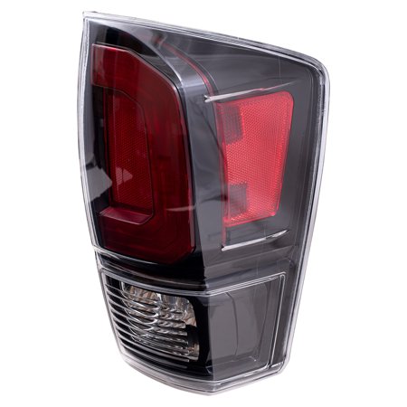 Brock Replacement Passenger Right Combination Tail Light Assembly with Black Bezel for 2020-2021 Toyota Tacoma 6222-0105R