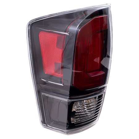 Brock Replacement Driver Left Combination Tail Light Assembly with Black Bezel for 2020-2021 Toyota Tacoma 6222-0105L
