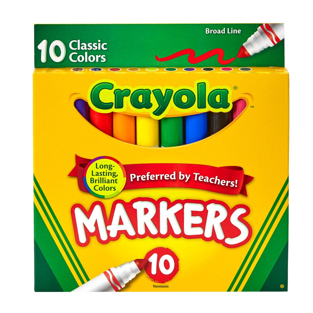Crayola Markers Broad Line 10ct Classic thumbnail 