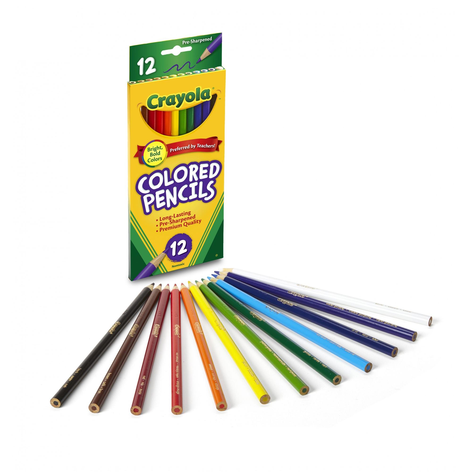 Crayola Colored Pencil Set  12 Ct  Back to School Supplies for Kids  Classroom Supplies  Teacher Gift