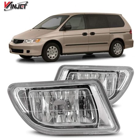 Winjet Compatible with [2003-2004 Honda Odyssey] Driving Fog Lights + Switch + Wiring Kit  Clear Lens (WJ30-0134-09)