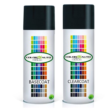 For Chevrolet Corvette 1976 DARK GREEN METALLIC 4888 Base Coat & Clear Coat Aerosol