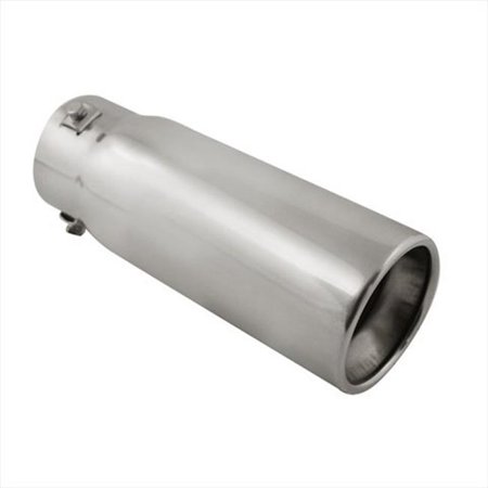 Pilot / Bully PM-5104 Stainless Steel Bolt-on Exhaust Tip - Round Resonated