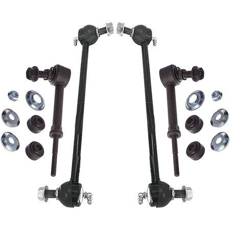 Detroit Axle - 4pc Sway Bars for 2008-2017 Chevy Equinox  10-17 GMC Terrain  08-09 Pontiac Torrent  4 Front and Rear Sway Bar End Links Replacement