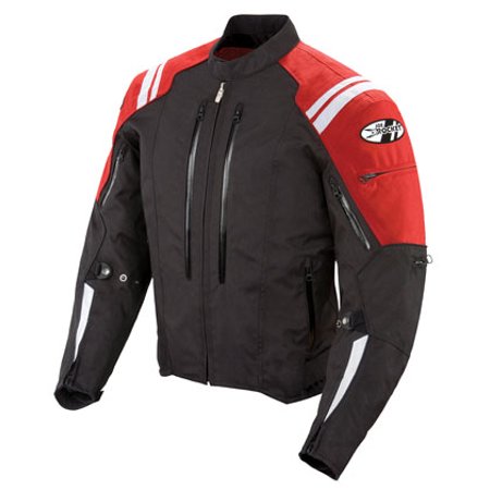 JOE ROCKET Motorcycle Atomic 4.0 Jacket Black/Red Medium 1051-5104
