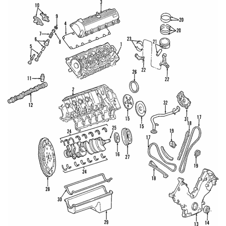 Genuine OE Ford Head Gasket - 4C3Z-6051-BA Fits Select: 2000-2005 FORD EXCURSION LIMITED  2017-2018 FORD ECONOLINE E350 SUPER DUTY STRIPPED CHASSIS