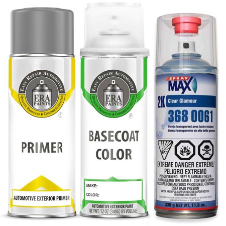 ERA Paints 9797/EBZ/EN3 - Crystal White for SMART Exact Match Spray Paint Spray - Premium Kit W/ 2K SprayMax Clearcoat
