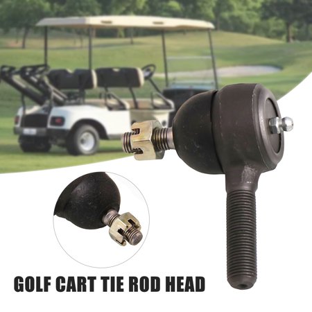 Farfi 2Pcs Durable High Strength Ball Heads Iron Tie Rod Ends 7540 7539 for Golf Cart Motorcycle Club Car