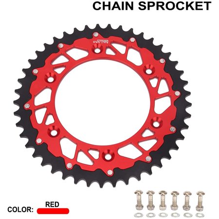JFG RACING CNC 47T Rear Chain Sprocket for CR125R 87-07 CR250R 84-08 CR500R 86-01 CRF150F CRF230F 03-12 CRF250R CRF250X 04-16 CRF450R 02-16 CRF450X 05