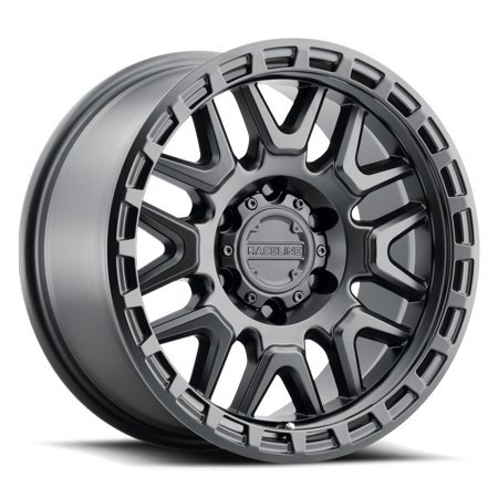 Raceline 953B-KRANK 17  Cast Aluminum Wheel  KRANK SATIN BLACK 17X8.5 5X127 0mm Fits Select: 2015-2018 2021 JEEP WRANGLER UNLIMITED SPORT