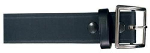 Boston Leather 6505-1-36B Black Plain 1-3/4' Garrison Belt Brass Buckle
