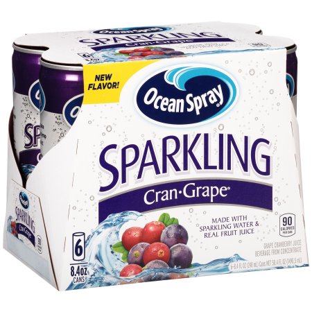 Grape Cranberry Juice Sparkling Water, Cran Grape