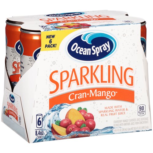 Ocean Spray, Cran-mango Sparkling, Cranberry Mango