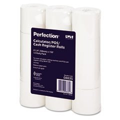 ICONEX  ICX90742202  2-1/4 X150  Blended Bond Paper Roll  12 / Pack  White