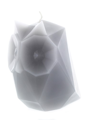 54 Celsius PyroPet UGLA (Owl) Decorative Candle Grey 11 Cm