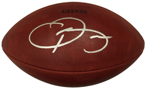 Odell Beckham Jr. Signed NY Giants Game Issued Salute to Service Football JSA