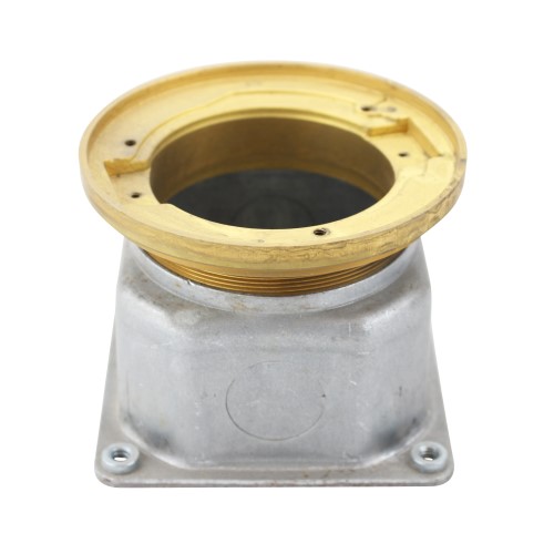 Hubbell Raco 5499 TRU-LEVEL Semi-Adjustable Floor Box  Brass  4-2/16  Flange