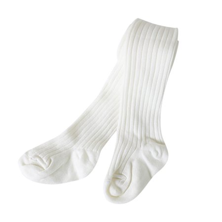 Relanfenk Baby Socks New Kids Toddlers Girls Striped Knee High Long Soft Cotton Lace Sock Kids