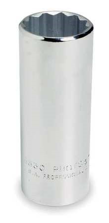 Torqueplus Deep Socket, 1/2' Drive, 15/16' Opening, 12-Point