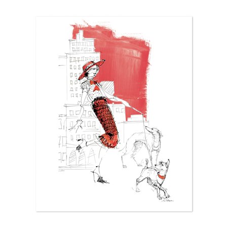 Ghirardelli Square Red 16x20 Illustrations Animals Urban 16  X 20  Art Print/Poster