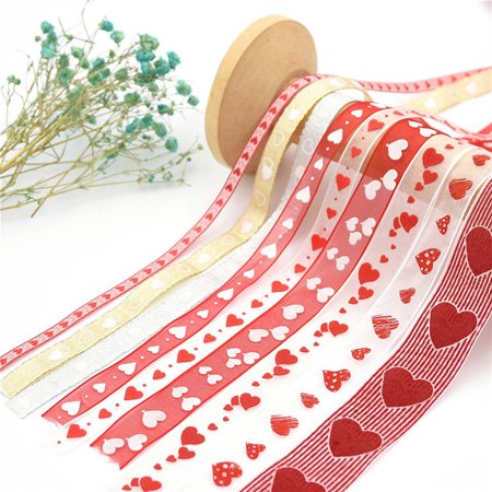 COOLL 1 Roll Beautiful Valentine S Day Style Ribbon Decor Romantic Eye-catching Polyester Gift Ribbon for Home  Color#8835