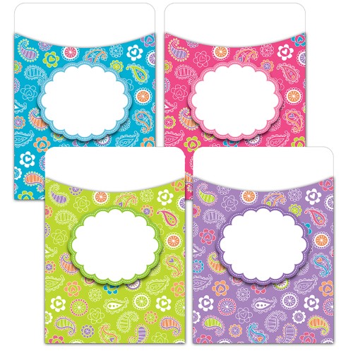 Paisley Doodles Jumbo Library Pockets