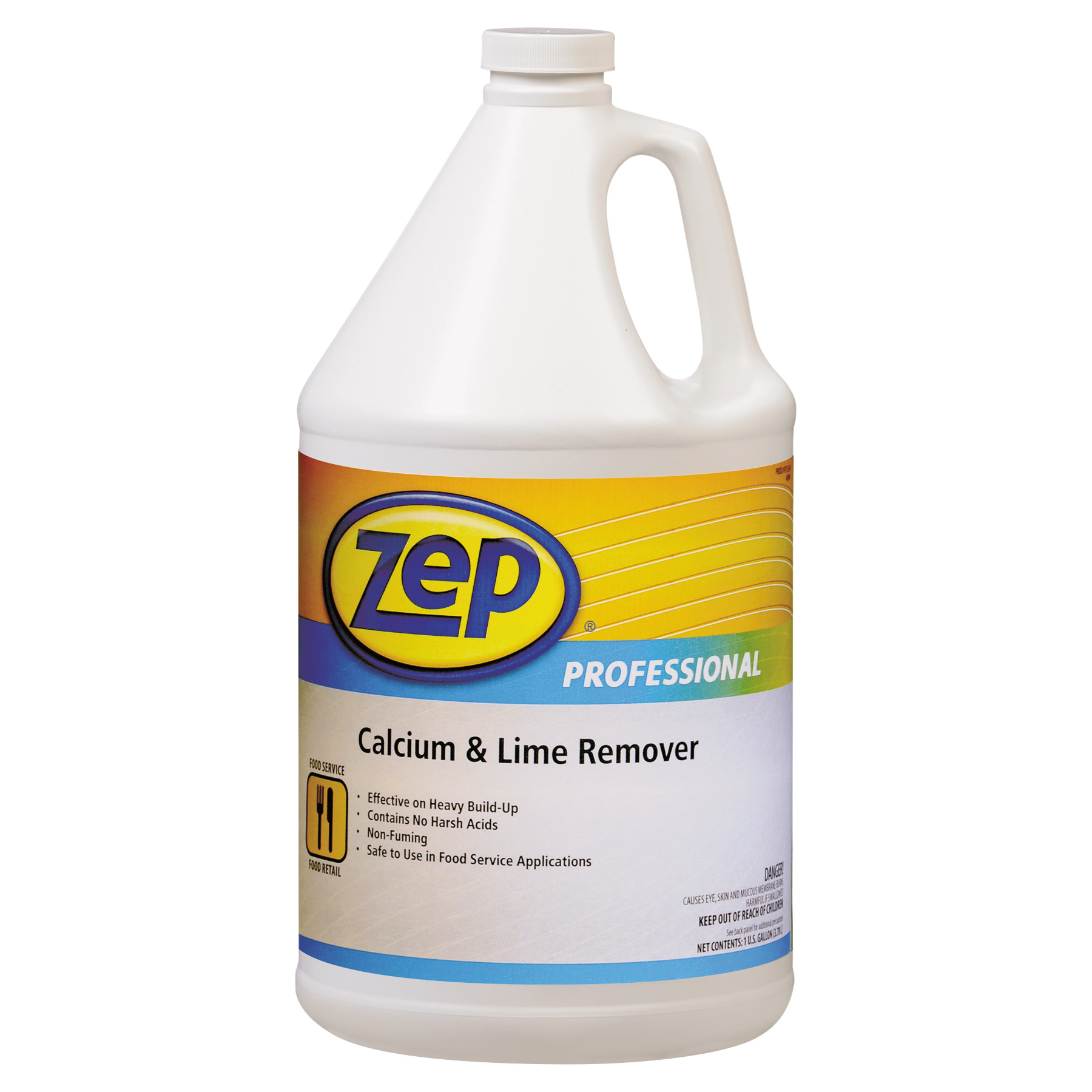 Zep Industrial Calcium and Lime Remover - 128 Ounce (Case of 4) 1041491 - Pro Grade Formula Safe on Stainless Steel  Aluminum  Glass  Plastic and Cera