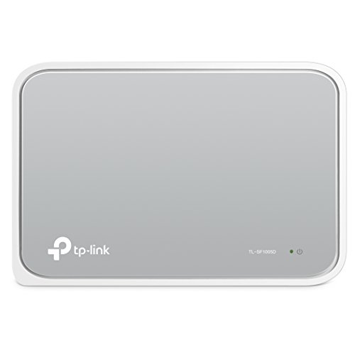 TP-Link TL-SF1005D 5-port 10/100M Mini Desktop Switch, 5 10/100M RJ45 Ports, Plastic Case, Supports Auto MDI / MDIX