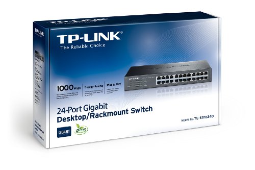 TP-Link TL-SG1024D 24 Port Gigabit Desktop / Rackmount Switch - Metal Housing thumbnail