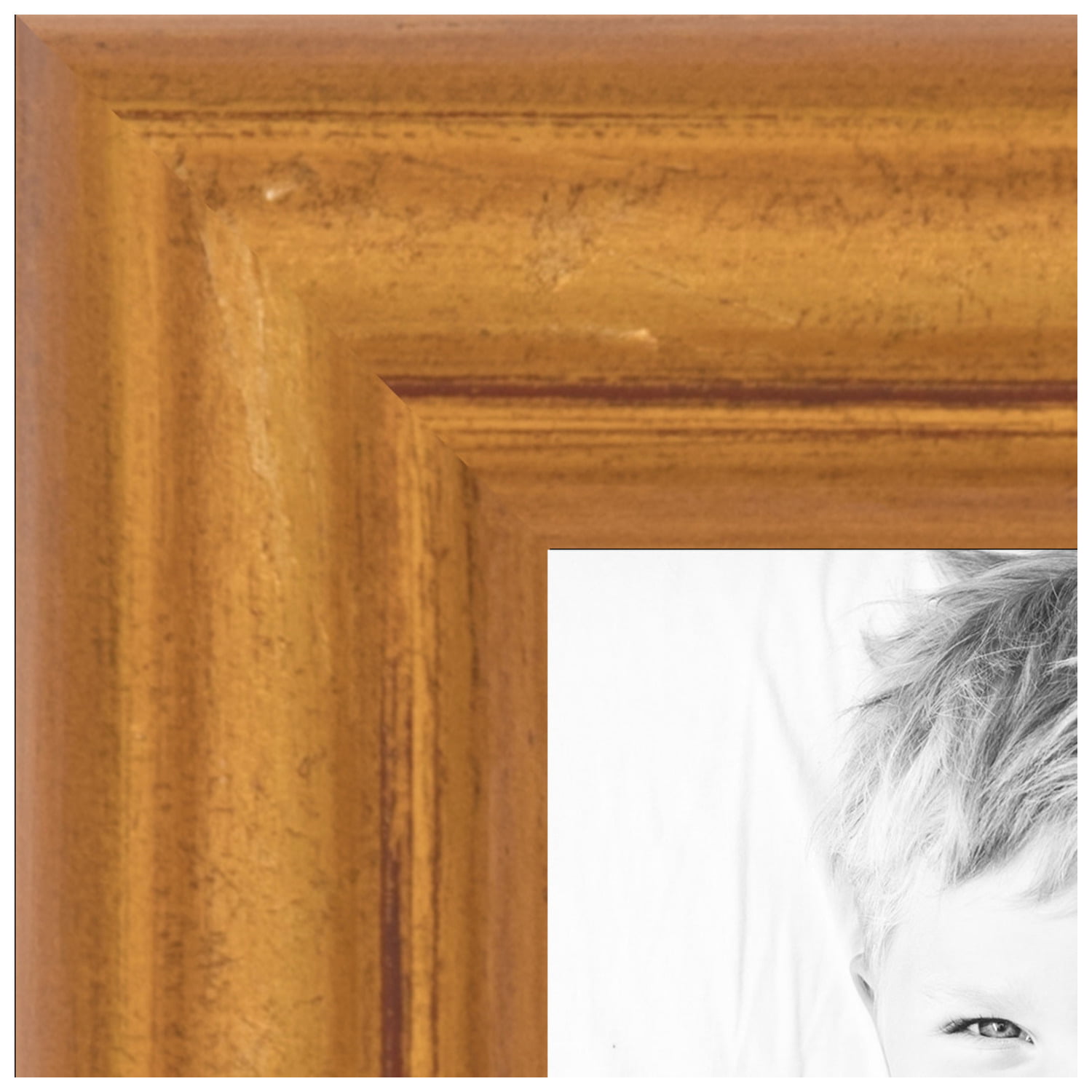 ArtToFrames 24x35 Inch Gold Bamboo Picture Frame  Gold Wood Poster Frame (4875)
