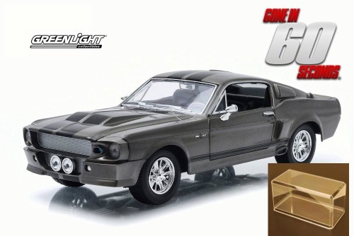 Diecast Car & Accessory Package - 'Gone in 60 Seconds' 1967 Custom Ford Mustang Eleanor, Gray - Greenlight 18220 - 1/24 Scale Diecast Model Toy Car W/