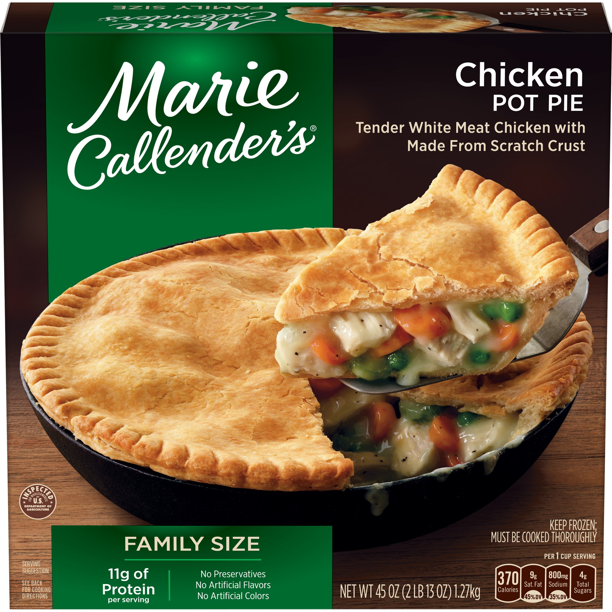 Tender White Meat Chicken Pot Pie with Made from Scratch Crust, Chicken