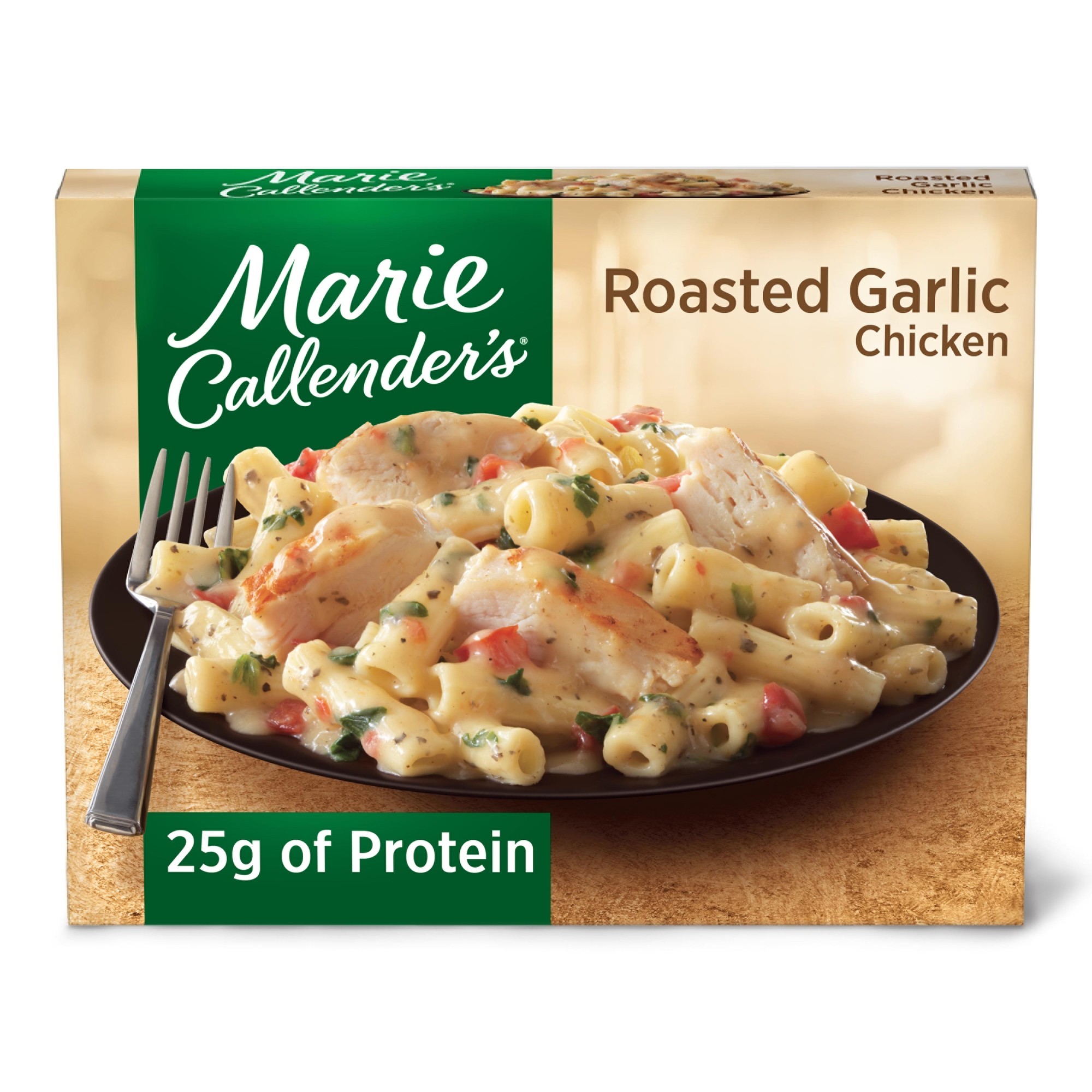 Roasted Garlic Chicken, Pasta and Roasted Garlic Sauce with Chicken Breast and Roma Tomatoes Meal, Roasted Garlic Chicken