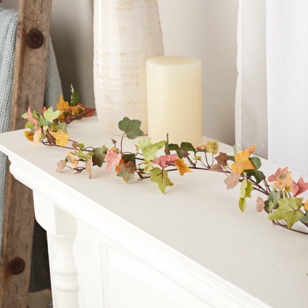 Artificial Fall Grape Leaf Garland-20140