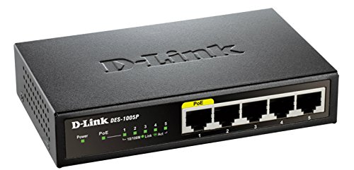 D-Link DES-1005P Unmanaged L2 Fast Ethernet (10/100) Power Over Ethernet (PoE) Black thumbnail