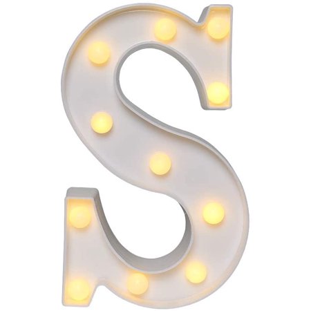 Decorative LED Light up Number Letters  White Plastic Marquee Number Lights Sign Party Wedding Decor Battery Operated Sale 8306