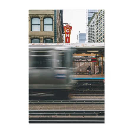 Chicago Illinois CHI 01 Photography Signs Transportation 16  X 20  Art Print/Poster