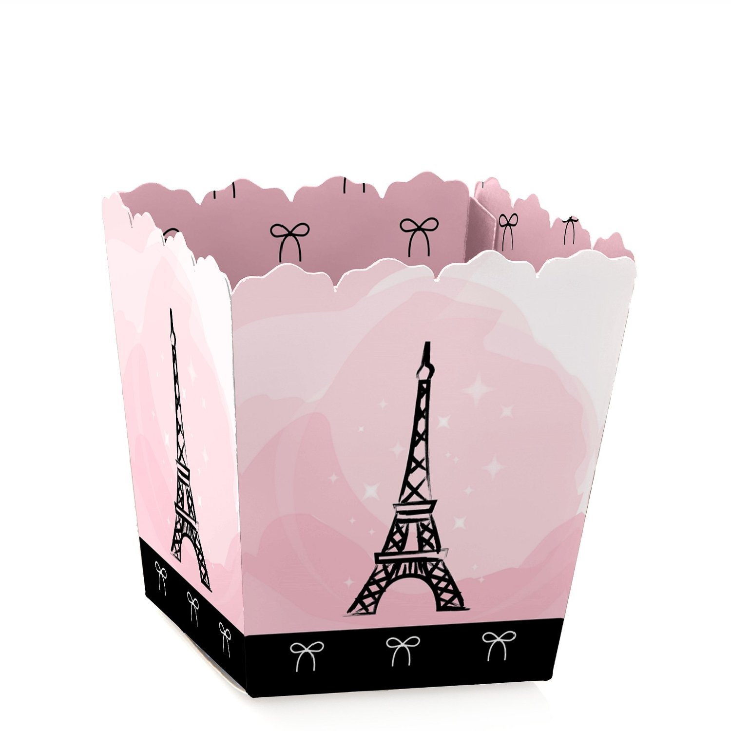 Big Dot of Happiness Paris  Ooh La La - Party Mini Favor Boxes - Paris Themed Baby Shower or Birthday Party Treat Candy Boxes - Set of 12