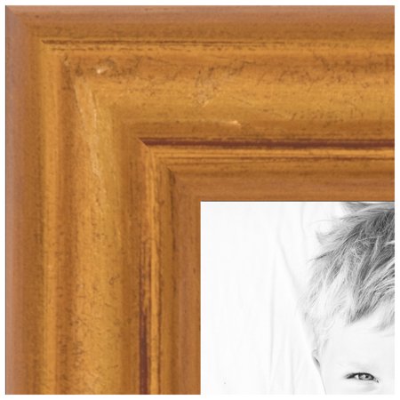 ArtToFrames 14x28 Inch Gold Bamboo Picture Frame  Gold Wood Poster Frame (4875)