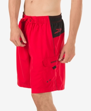 Speedo Marina Sport Microfiber Volley, Mens, Size Xx-large, Red
