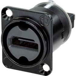 Neutrik NAHDMI-W-B HDMI Feed-Through Adapter  D  Series IP65 Black