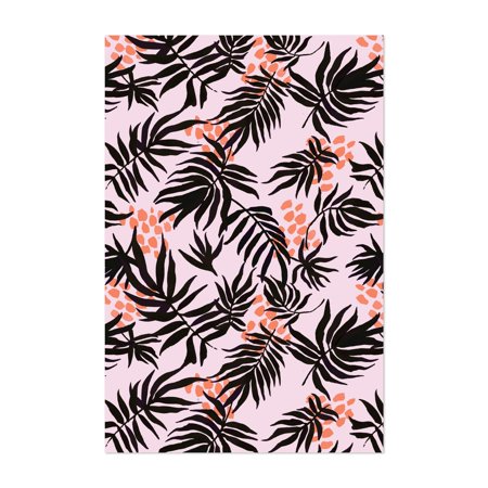 PINK TROPICAL FANTASY Illustrations Floral Botanical 18  X 24  Art Print/Poster