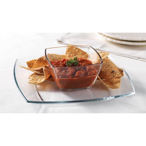 Home Essentials 10 in. Bon Appetit Chip and Dip Server