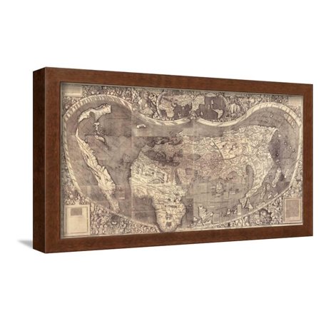 World Map Universalis Cosmographia  1507  Framed Art Print Wall Art by Martin Waldseem�ller Sold by Art.Com