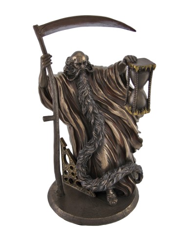 Bronzed Chronos Father Time Greek Titan Statue