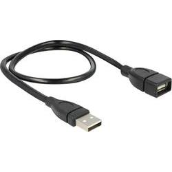 DeLOCK 50cm USB 2.0 USB Cable 0.5 M USB a Black